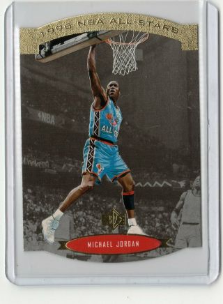 Michael Jordan 1996 - 97 Upper Deck Sp All Star Die - Cut Card As2 - Rare Gold