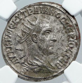 Trajan Decius Authentic Ancient 249ad Antioch Tetradrachm Roman Coin Ngc I89159