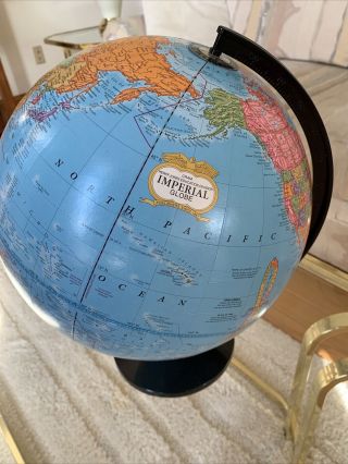 Cram’s Imperial World Globe.  12” In Diameter,  15” High.