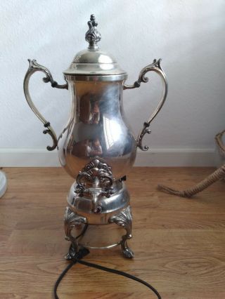 Antique F.  B Rogers Silver Co.  4354 Electric Coffee Urn/Tea Pot / Margarita Urn 3