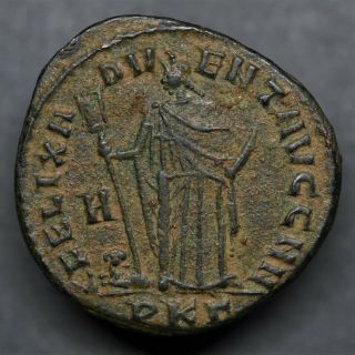 A Scarce Billon Follis Of Constantius I: Africa.  Carthage,  Ad 297 - 8.  Ric Vi 26a.
