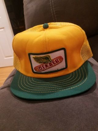 Vintage Dekalb Trucker Hat Snapback Hat Baseball Cap Patch