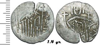 Western Georgian Money Kirmaneuli Tetri,  Imitation Of Trebizond Asper.  13th - 15
