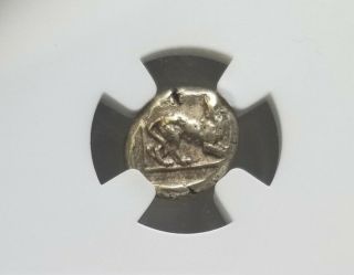Lesbos Mytilene Hermes Hecte NGC Choice VF Ancient Gold Coin 2