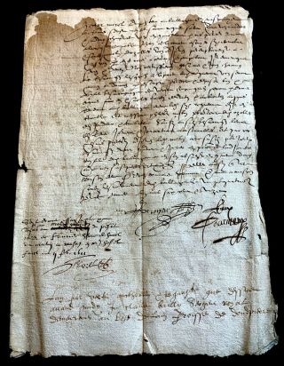 Old Paper Document 1611