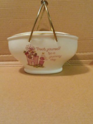 Vintage Strawberry Shortcake Basket Japan Fine Porcelain