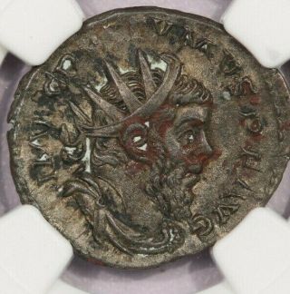 260 - 269 Ad Romano - Gallic Empire Postumus Bi Double - Denarius Ngc Ch Vf B - 10
