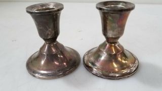 Duchin Weighted Sterling Candle Holders 249gr