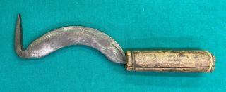 Antique Vintage Curved Draw Knife; Hand forged Orchard Keeper ' s Grafting Froe? 3