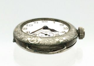 Vintage Antique Deco Engraved Elgin Watch,  Parts/Repair,  Pocket Movement? 3