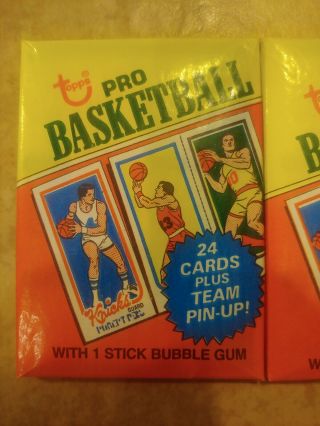 1980 - 81 Topps Pack.  Bird Magic Rc Year.  Nba Basketball