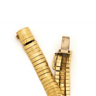 Antique Vintage Art Deco Style 10k Yellow Gold Italian Wedding Chain Bracelet 5