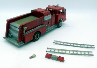 Metal/Plastic 1/87 HO Scale 1950 ' s Ford Pumper Fire Engine Truck 3