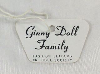 Vintage Vogue " Ginny Doll Family " Wrist Tag