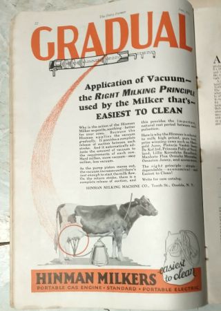 Antique 1928 Dairy Farmer Magazines 3
