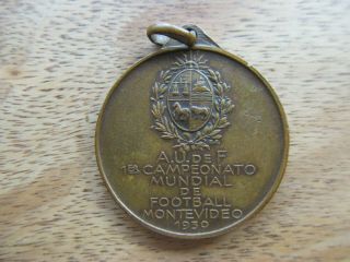 ANTIQUE FOOTBALL MEDAL CHAMPIONSHIP FIRST WORLD CUP URUGUAY 1930 3
