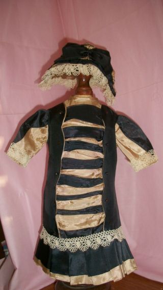 Antique Style Silk Doll Dress For German Or French Antique Doll S 2