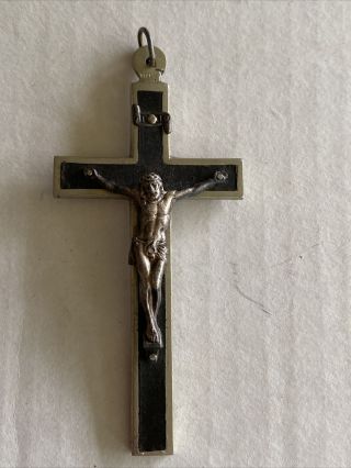 Antique French Crucifix Religious Catholic Spiritual Christianity