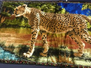 Vintage Velvet Wall Hanging Tapestry 40 By 20 Inches