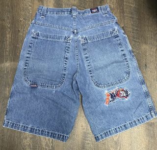 Vintage Jnco Mens 30 Jean Denim Shorts Made In Usa 90s Grunge Skater Distressed