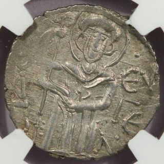 1238 - 1263 AD Byzantine Trebizond AS Asper Manuel I NGC AU b - 4 2
