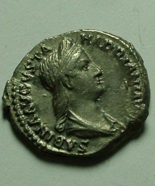Rare Ancient Roman Silver Coin Denarius Sabina Wife Of Hadrian Pudicitia
