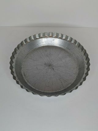 Vintage Wear - Ever Fluted Aluminum Pie Pan Tin Plate 2865 Usa 10 " X 1 3/4 " Read