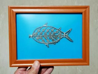 (riau Empire) Intact Tin Katun Money Fish Shaped 18th Century " Small Type " Rrrr