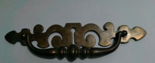 5 - 3/4 " C2c Aged Brass Bail Drop Drawer Pull Handle 8 - 3/8 " Overall Length