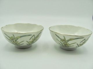 Antique Ching / Qing Period Peranakan / Nyonya Baba Porcelain Bowls 4