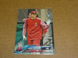 2018 Topps Shohei Ohtani With Bat Photo Variation Sp Rc/rookie 700 Angels B1270