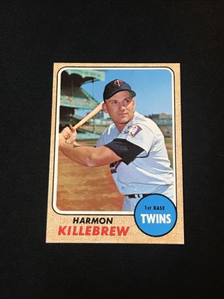Harmon Killebrew 1968 Topps Baseball 220 Minnesota Twins - Exmt - Nm