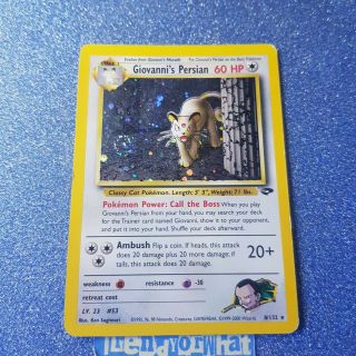 Vintage Pokemon Cards Wotc Holo Giovanni 