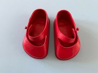 Vintage Doll Clothes: Red Shoes Fit Ideal 22 " Saucy Walker Or Toni P94
