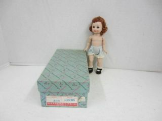 Vintage Madame Alexander - Kin 400 Wendy Basic Doll Auburn Hair W/box Near