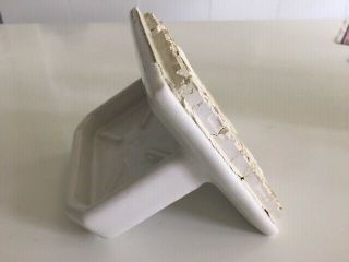 Vintage White Ceramic Wall Mount Soap Dish Holder Bathroom Shower 2