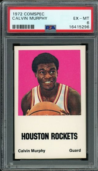 1972 Comspec Calvin Murphy Psa 6 | Very Rare Compared To Topps,  Total Pop Of 12