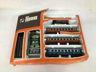 Lima Ho Gauge Battery & Mains Powered Electric Steam Train Set 40106 0 - 4 - 0 Red