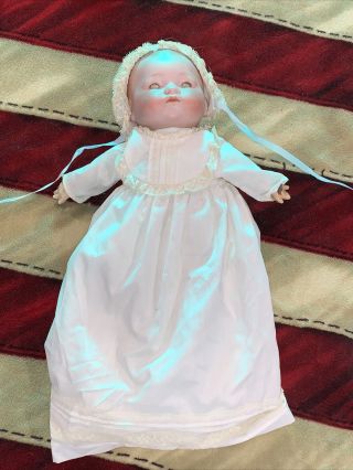 Antique 15” Am Armand Marseille Dream Doll Germany Bisque Head Cloth Body Crier