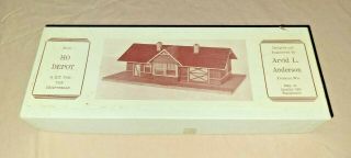 Arvid L.  Anderson Ho Scale Train Depot Craftsman Kit 3000