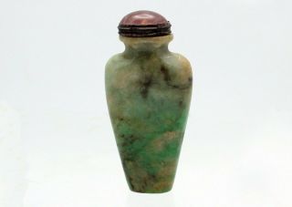 Fine Antique 19th Century Chinese Jadeite Snuff Bottle