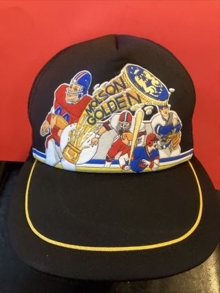 Trucker Hat,  Molson Golden Beer Sports Vintage Retro Snapback Hat Cap Foam Dome