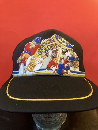 Trucker Hat,  Molson Golden Beer Sports Vintage Retro SnapBack Hat Cap Foam Dome 2