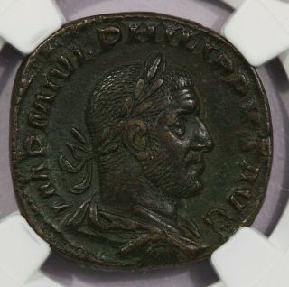 244 - 249 Ad Roman Empire Ae Sestertius Philip I Ngc Ch Xf B - 12