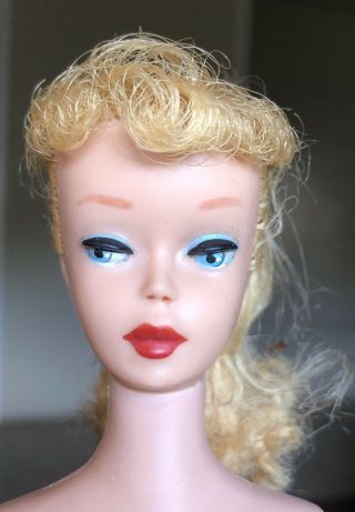 Vintage 5 Ponytail Barbie No Green Orig Paint