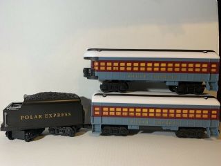 Lionel Llc Ready To Play The Polar Express Coal Tender,  Coach & Observation Cars