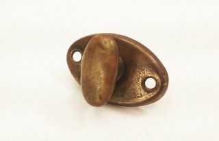 Vtg Antique Brass Door Thumb Turn Knob Doorknob Mortise Lock Key Latch