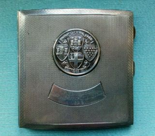 Silver Cigarette Case Motor Cycling Club Founded 1901 Insert Prize Medal 1928