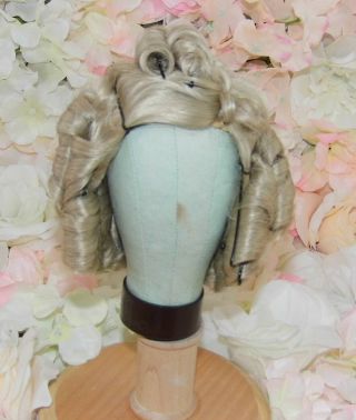 Vintage Dollspart Dynel Shirley Temple Honey Blonde Size 9 Doll Wig