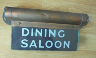 Vintage Dining Saloon Glass Sign Internalite Kfm Engineering Co Ltd London